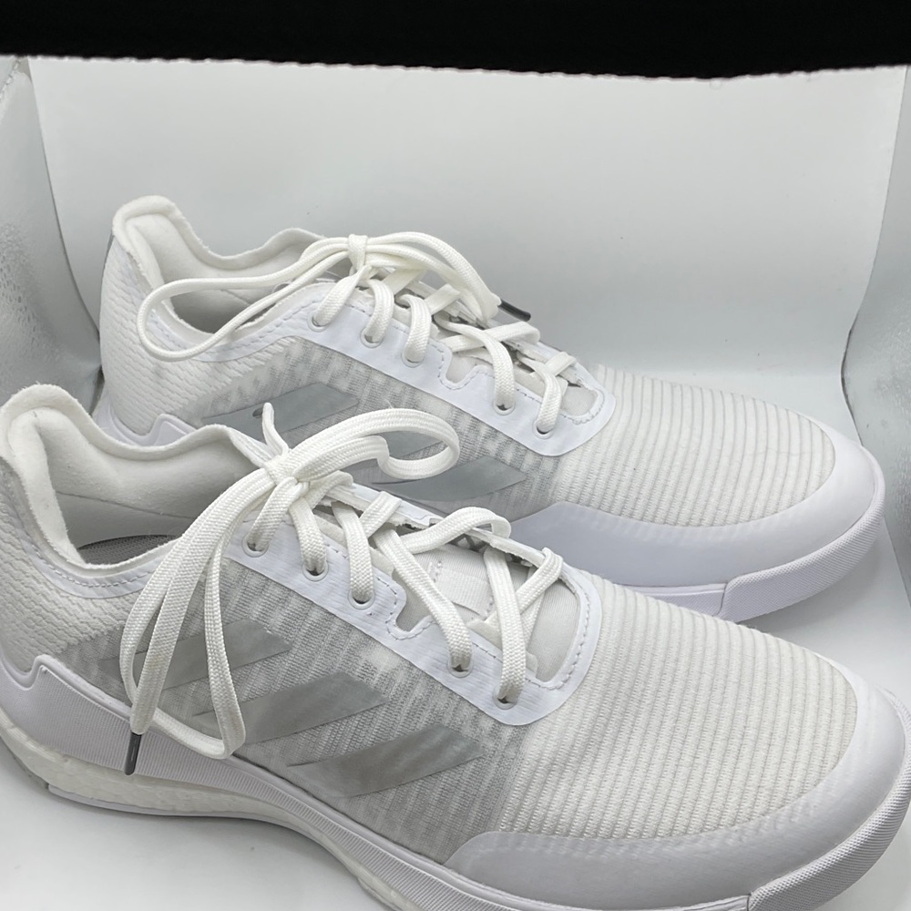 Adidas Like New, No Box White and Gray Athletic Shoes, Size 8 - Picture 4 of 7